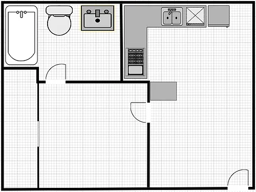 Floor plan 1X1