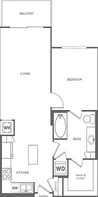 One Bedroom One Bath (747 SF) One Bedroom One Bath (747 SF)