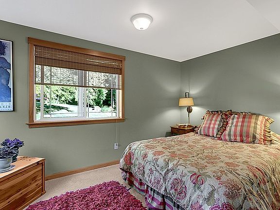 Large sunny Master Bedroom has walk-in closet and attached 3/4 bth.