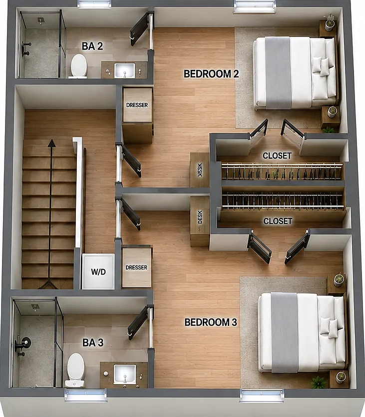 3 bed, 1000 sqft, $1,175 — Photo 3