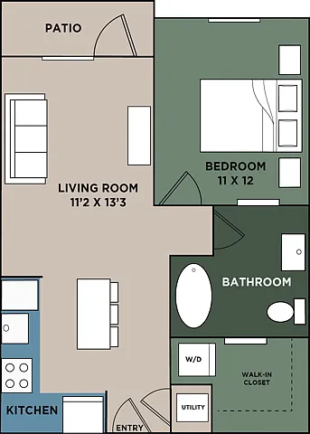 The Avondale 1 Bedroom 1 Bath The Avondale 1 Bedroom 1 Bath