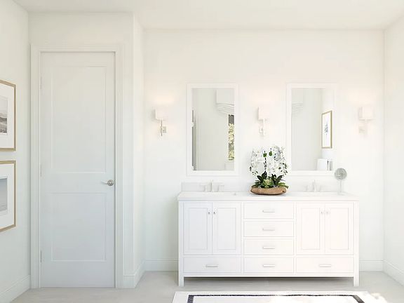 Primary bath with dual sinks