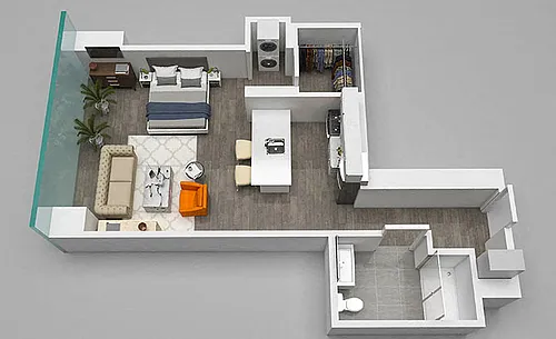 Floor plan Studio 12