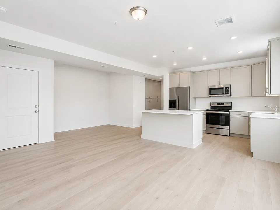 Great room, dining nook and kitchen