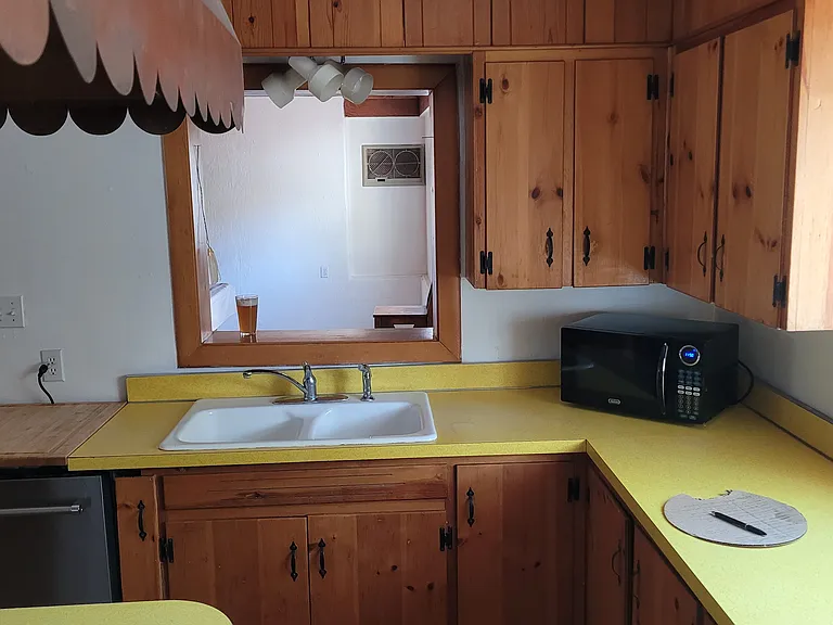 knotty pine kitchen