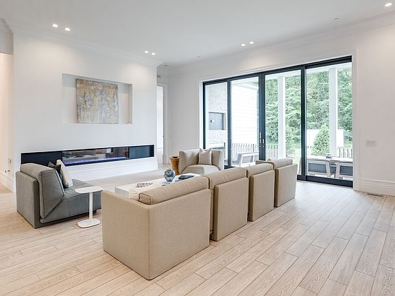 Family room with fireplace