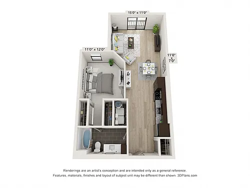 Floor plan The Buchanan - A10