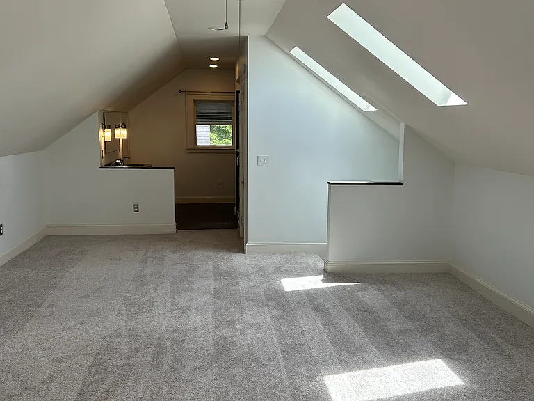 Huge Primary Bedroom with 2 closets and brand new carpet.