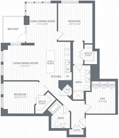 Floor plan B2 Den