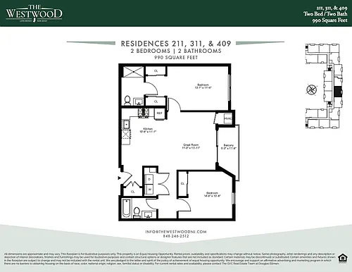 Floor plan 211-311-409