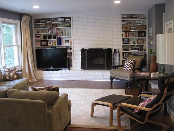 Wood burning fireplace