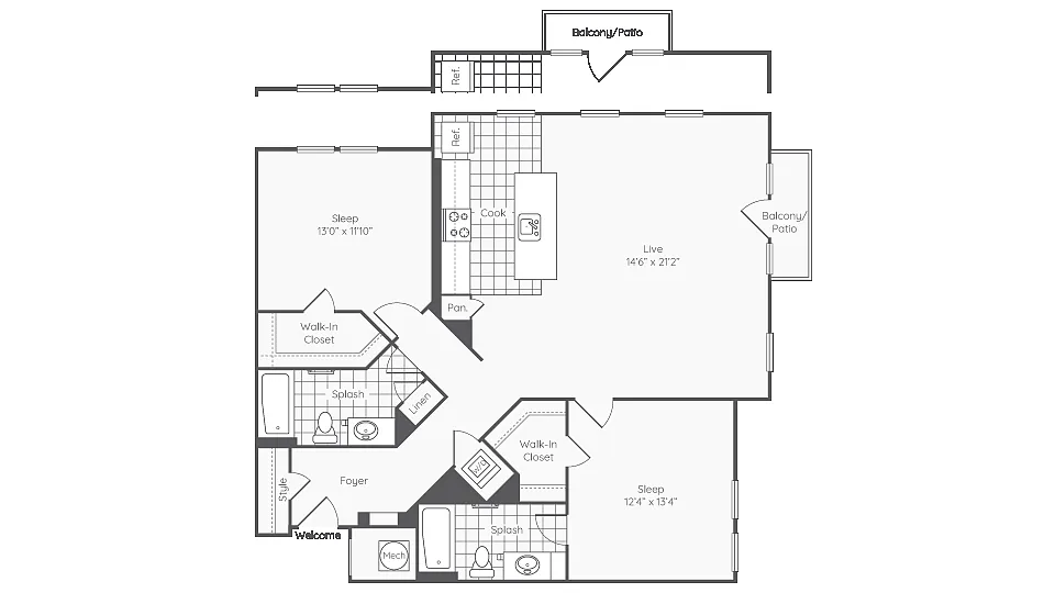 Floor plan Charleson