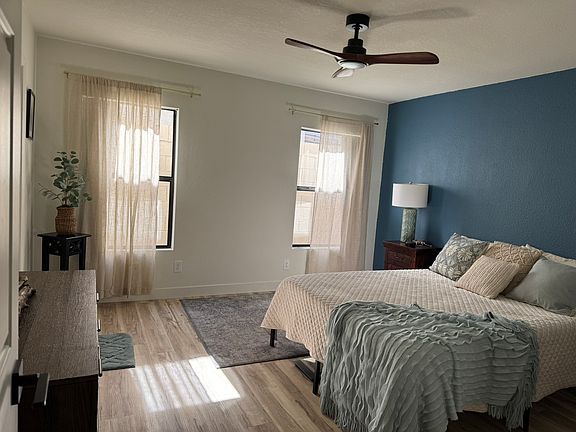 Master Bedroom with 3/4 bath. Queen sized bed. Dresser and 2 closets with full mirrors.