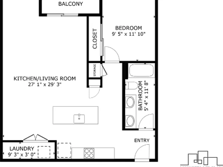1x1 Deluxe l 837+ sq ft l Marketplace Flats 1x1 Deluxe l 837+ sq ft l Marketplace Flats