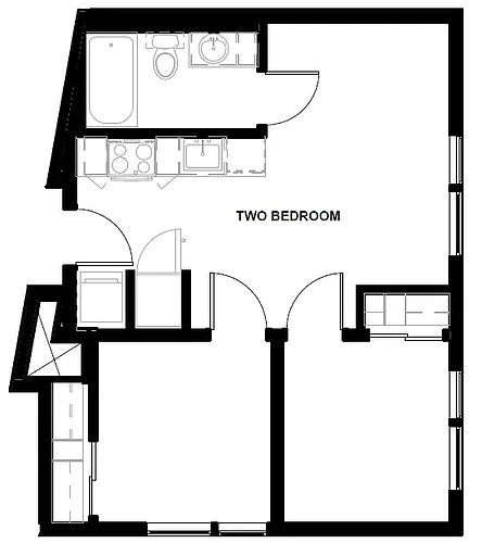 Floor plan Two Bedroom