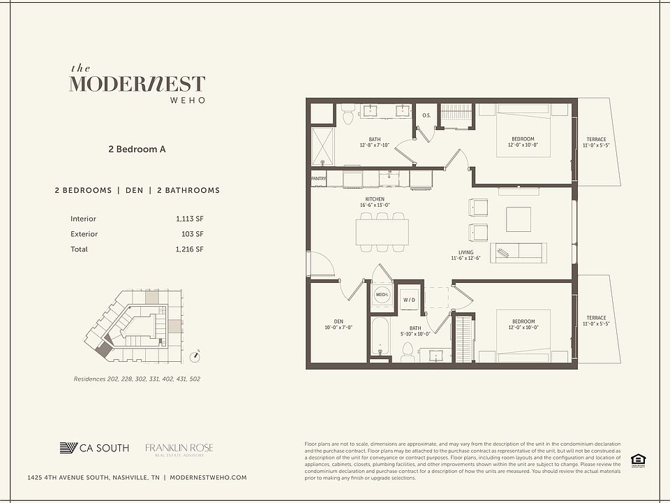 Modernest WeHo 2 Bedroom A