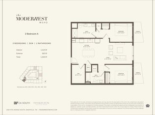 2 Bedroom Den Plan, Modernest WeHo, Nashville, TN 37210