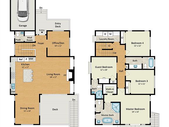 Digital rendering of floor plan.