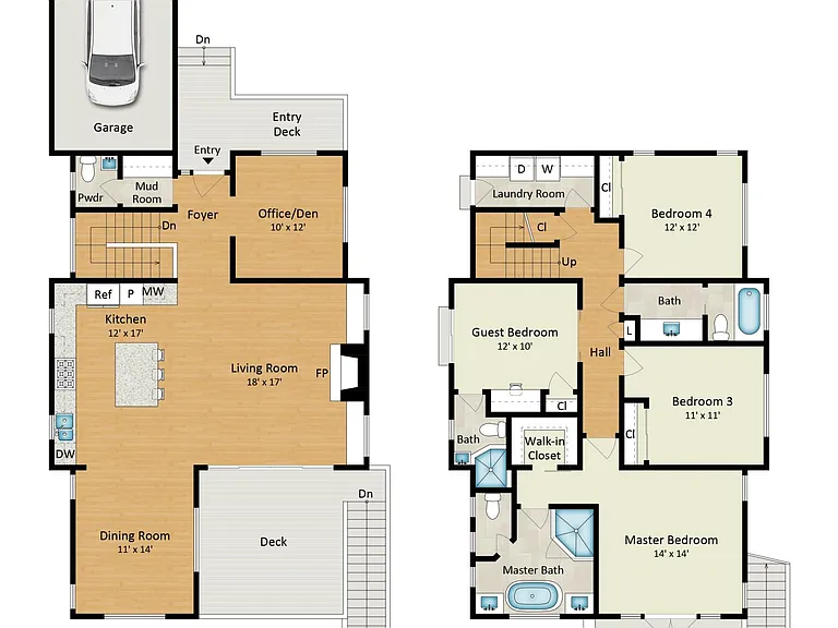 Digital rendering of floor plan.