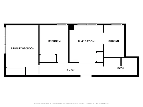 Floor plan Two Bedroom