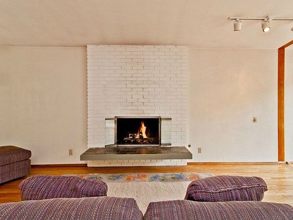 Cozy up to the gas fireplace.