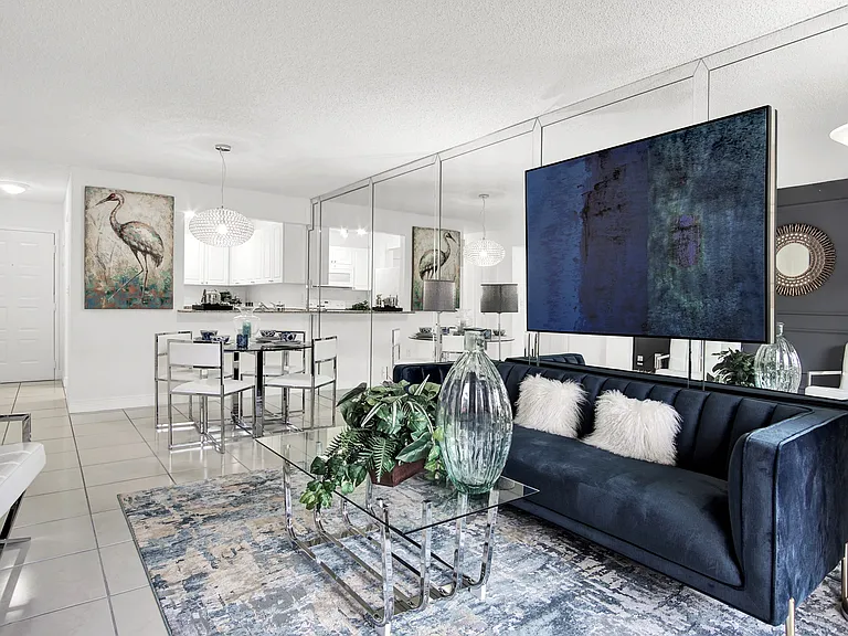 Model Unit 121 - Spacious Living Room