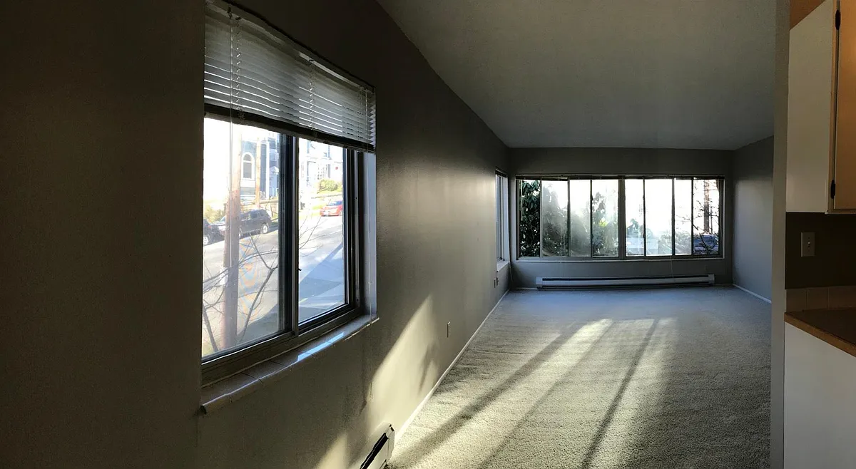 Living room area - 1307 E John St #201