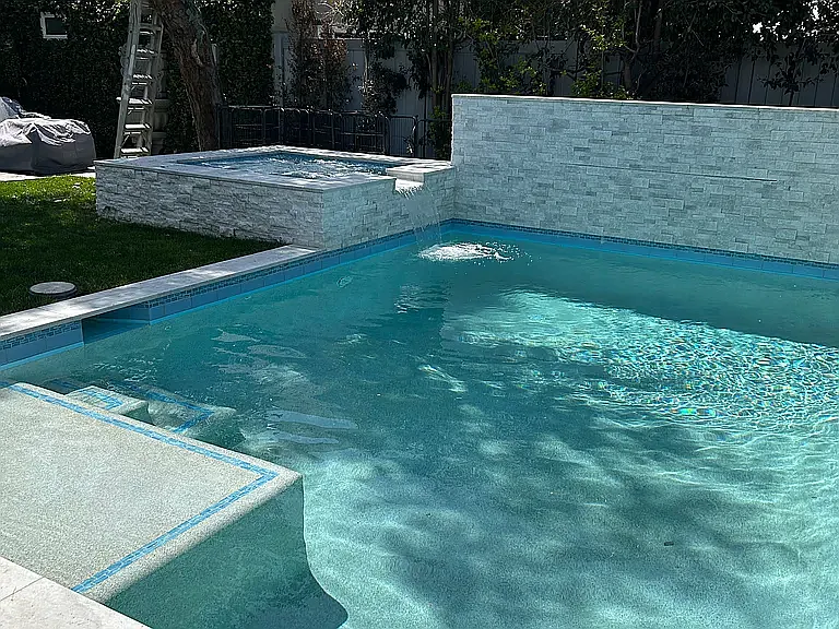 Pool and jacuzzi
