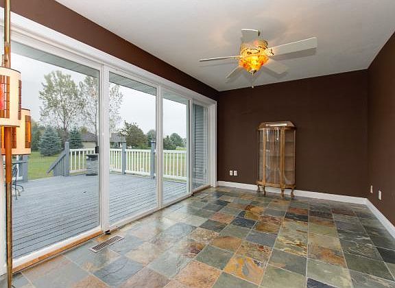 Large door to beautiful deck