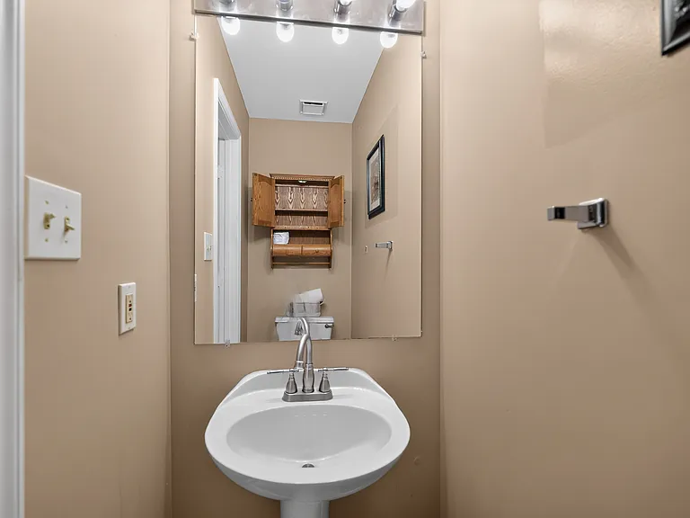 Powder Room on living room level