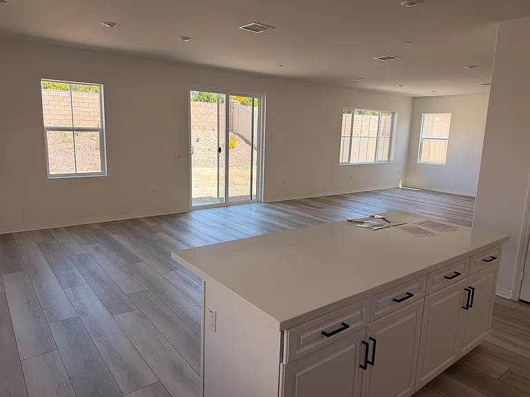 Kitchen and living room