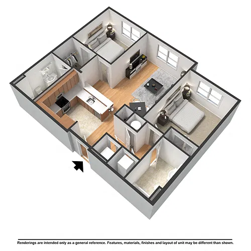Floor plan 2 Bedroom