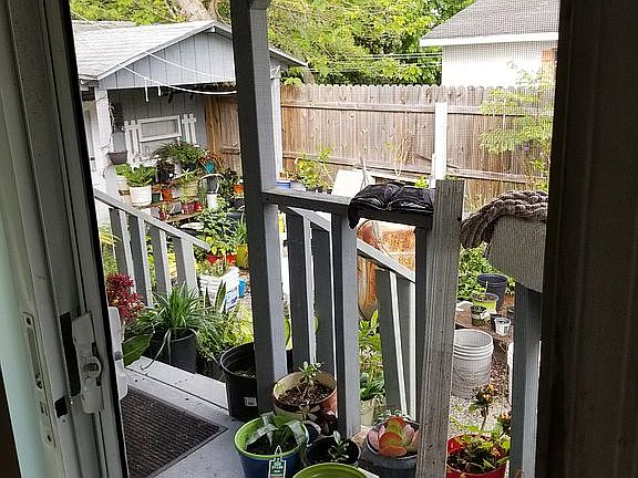 Back porch and patio