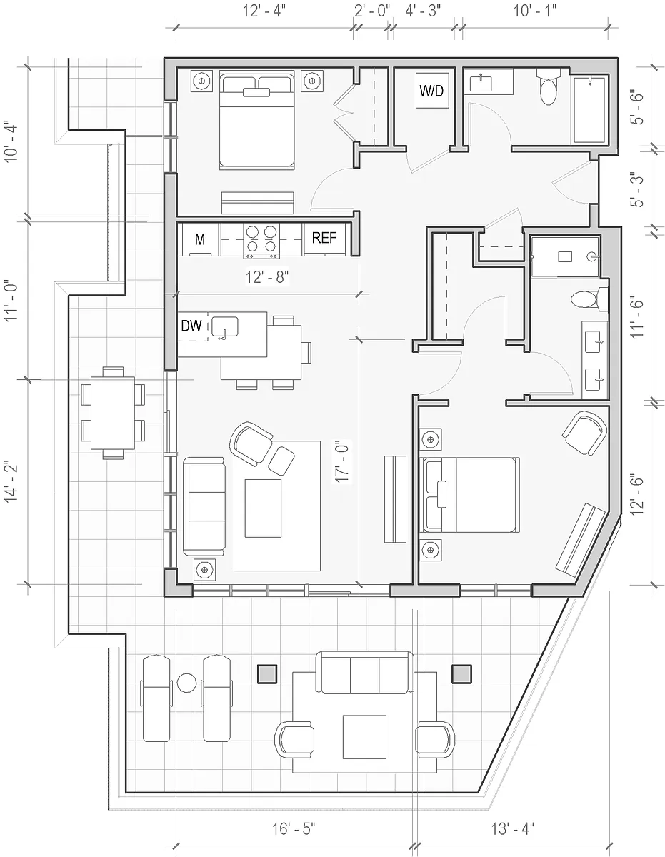 Floor plan Peak - Bluff at Boulder Commons