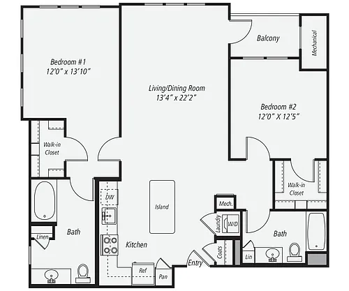 Floor plan B12A-1261