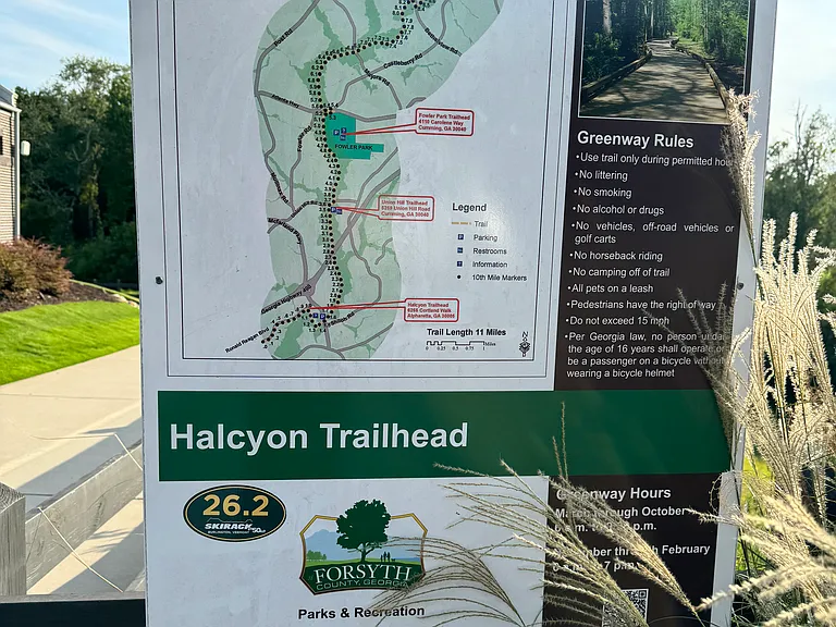 Access to Big Creek Greenway for walking/biking trails