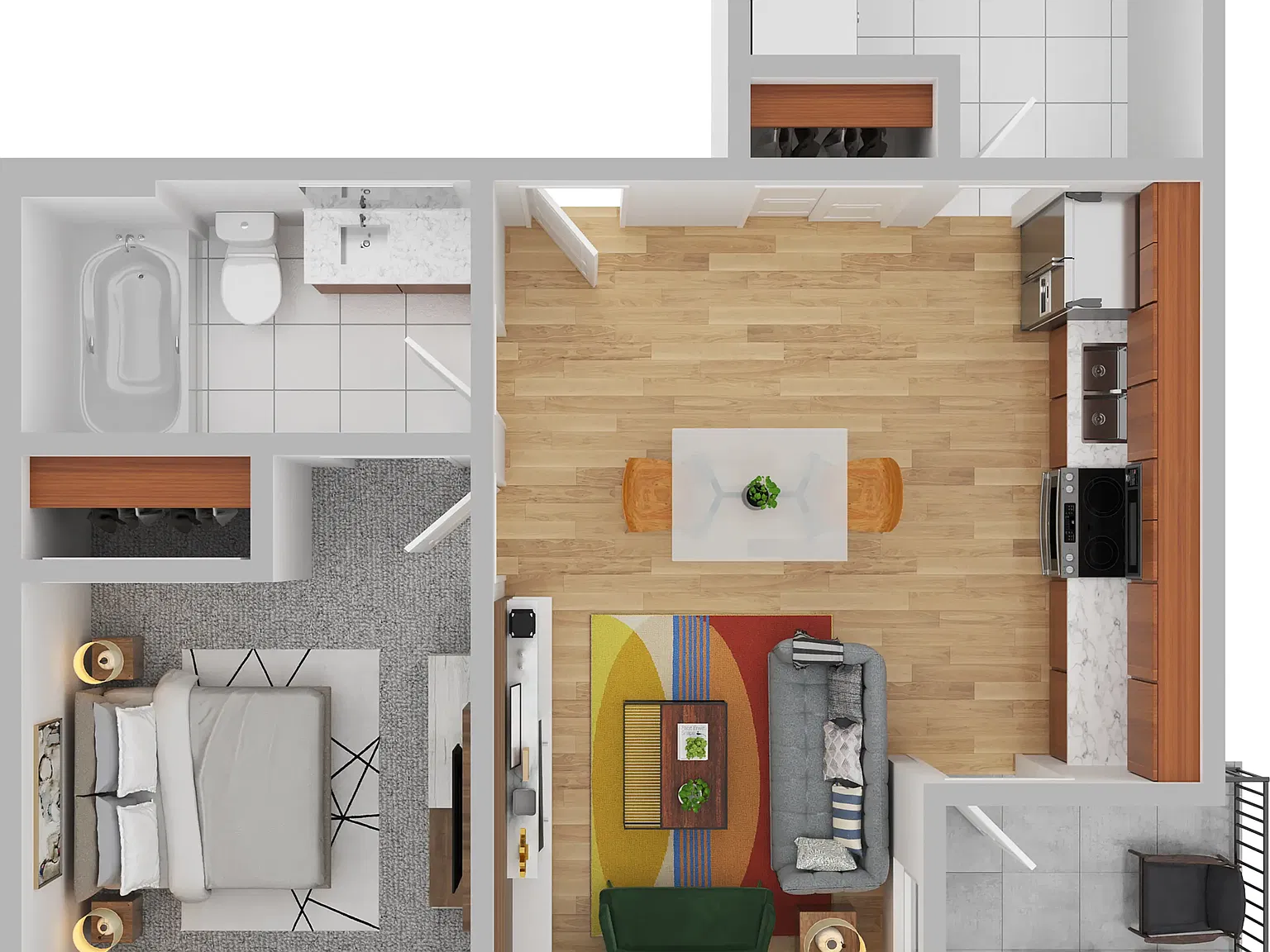1 bed, 548 sqft, $1,300 — Photo 3