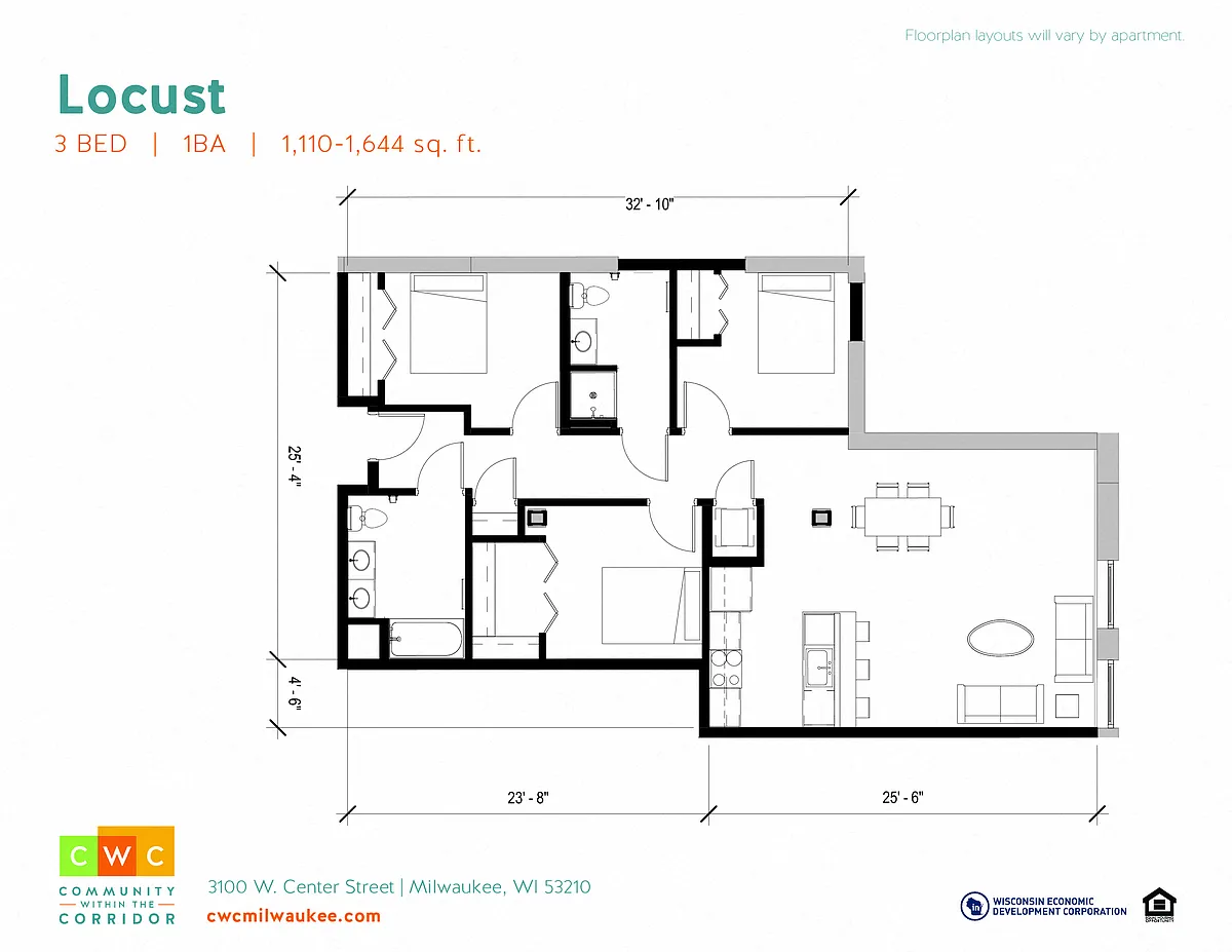 Floor plan Locust