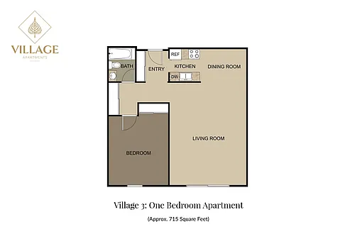 Floor plan One Bedroom 3-01