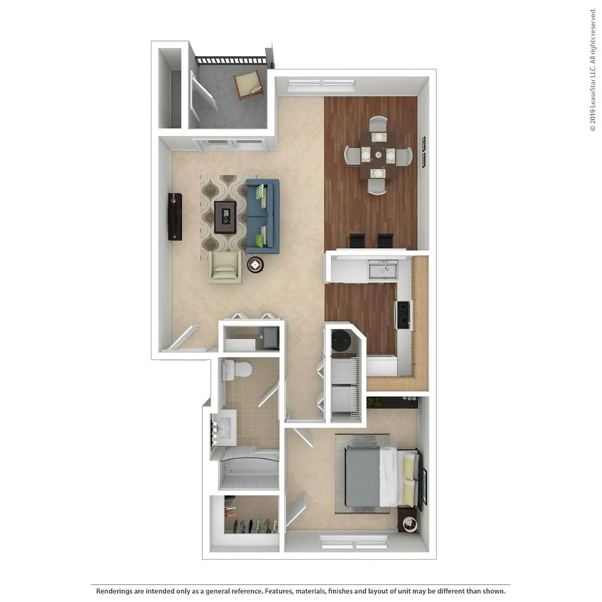 Floor plan 1x1A2
