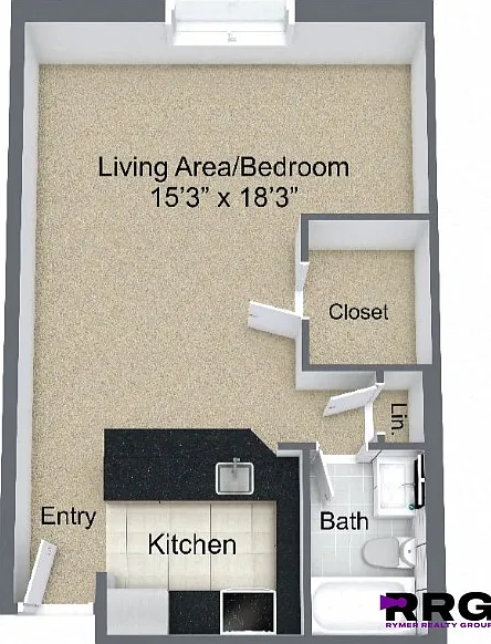 1 bed, 1.0 bath, 850 sqft, $2,360 — Photo 3