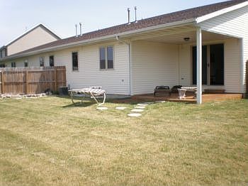 Nice Sized Backyard is Fenced-In
