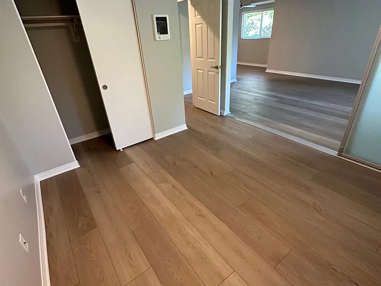 Office with sliding frosted doors