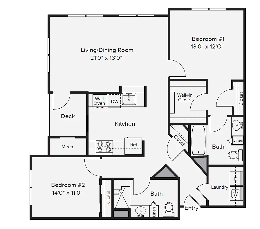 Floor plan B3-ADA-1244
