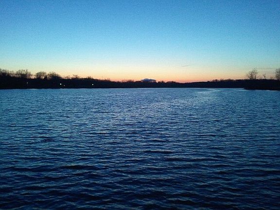 Sunset  South-end of lake.