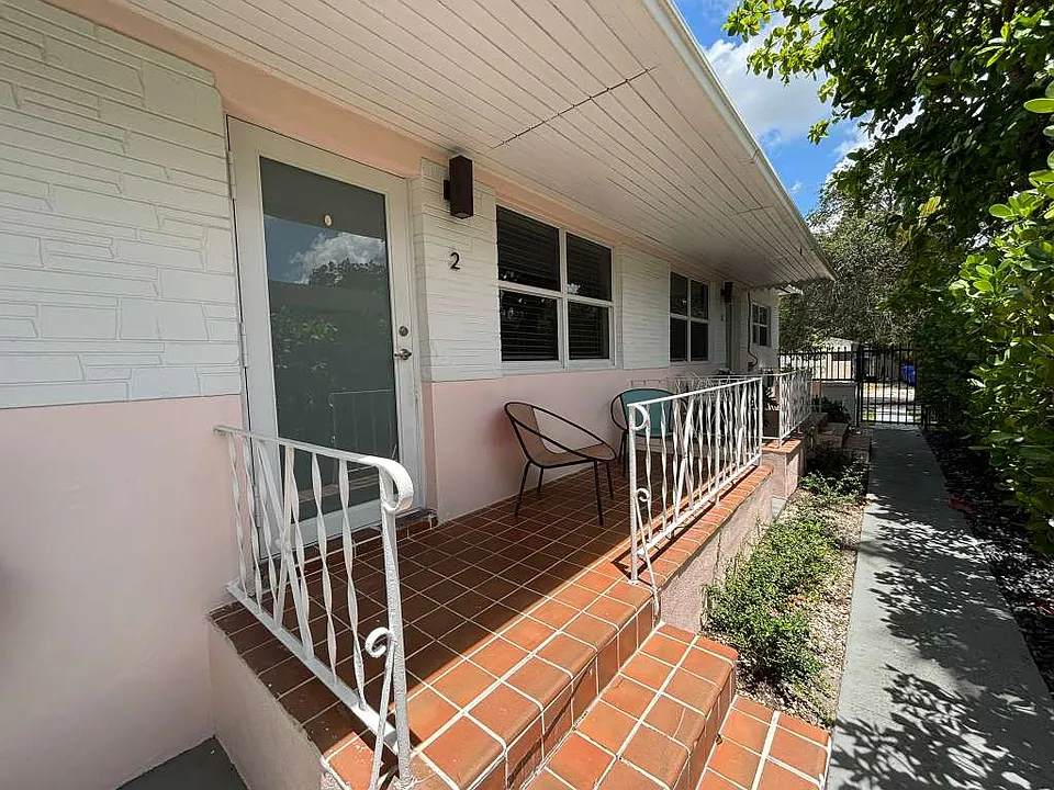 Boutique-style exterior with charming Miami character and private entry.