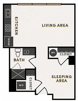 Floor plan Studio B