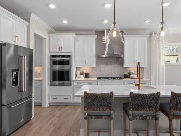 Kitchen with Large Island and Extra Seating