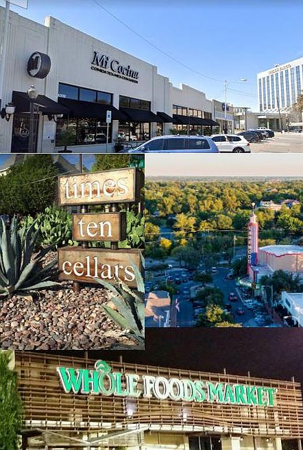 So many great places to shop, eat and relax are just a short walk from your front door. Just like uptown but entirely authentic!