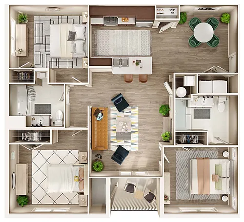 Floor plan 3 Bedroom
